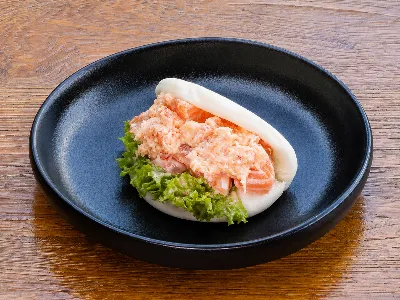 Lobster Salad & Salmon Bao (1 piece) HH
