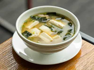 Onion & Mushroom Miso Soup