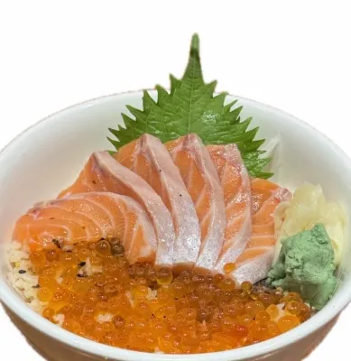 Salmon Ikura Don