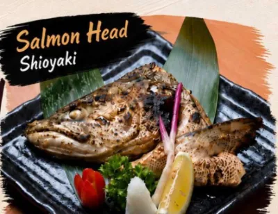 Grilled Salmon Head (Half)